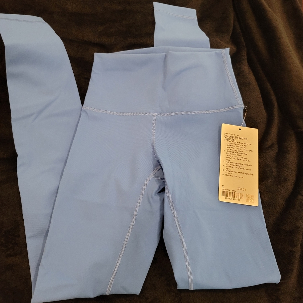 Lululemon wunder under leggings blue nile